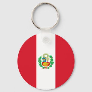 Peru Flag Sleutelhanger
