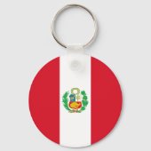 Peru Flag Sleutelhanger (Achterkant)