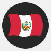 Peru Flag Sticker (Voorkant)