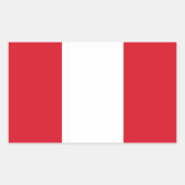 Peru Flag Sticker (Voorkant)
