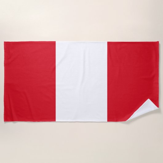 Peru Flag Strandlaken (Voorkant)