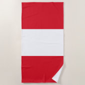 Peru Flag Strandlaken (Voorkant)