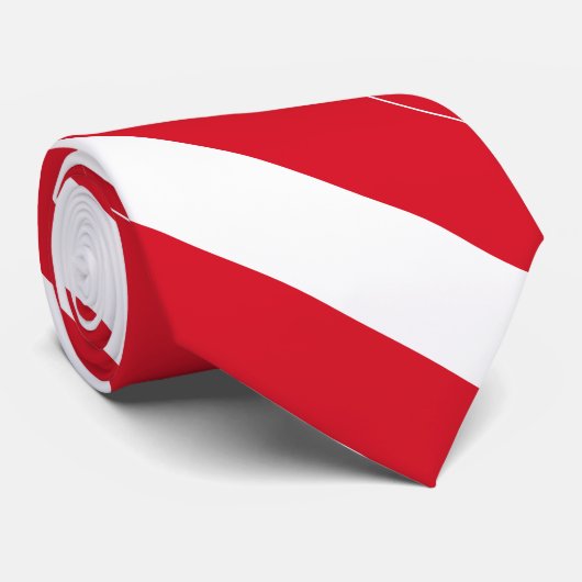 Peru Flag Stropdas (Opgerold)