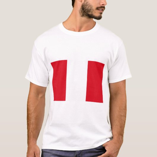 Peru Flag T-shirt (Voorkant)