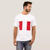Peru Flag T-shirt (Voorkant volledig)