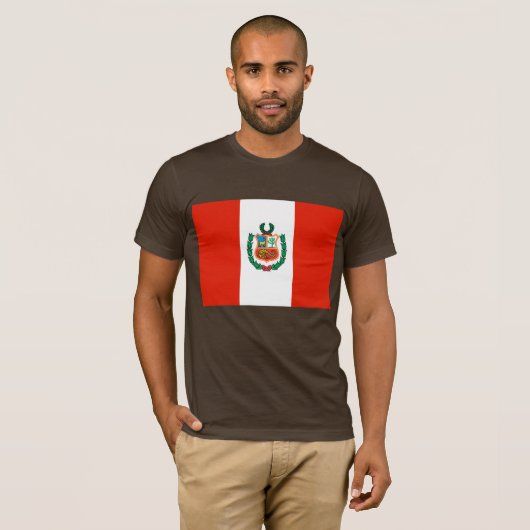 Peru Flag T-shirt (Voorkant volledig)
