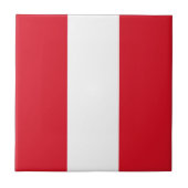 Peru Flag Tegeltje (Voorkant)