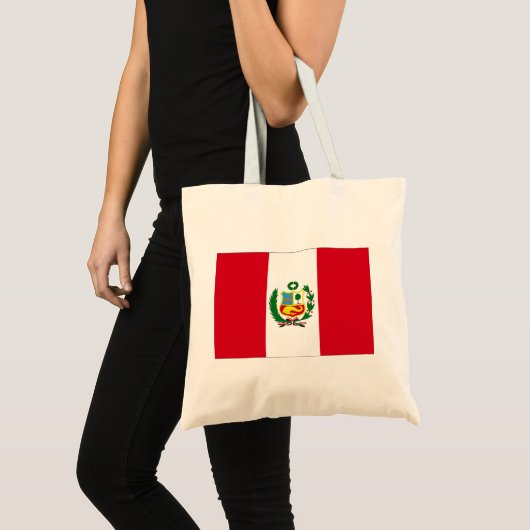 Peru Flag Tote Bag (Voorkant (product))