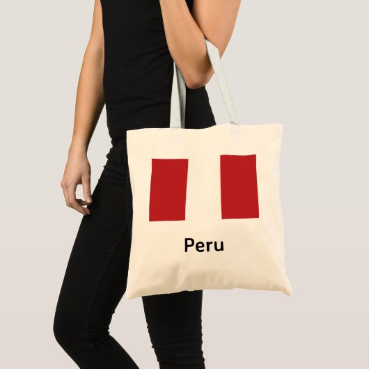 Peru Flag Tote Bag (Voorkant (product))