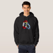 Peru Flag Uruguay Grown Ring Marriage Wedding Hoodie (Voorkant volledig)