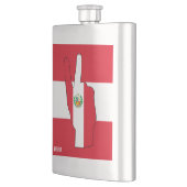 Peru Flag Victory Sign Patriotic Flacon (Links)
