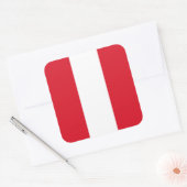 Peru Flag Vierkante Sticker (Envelop)