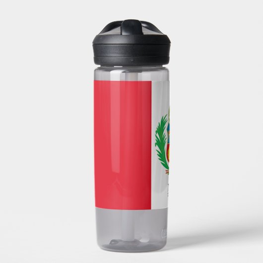 Peru-fles, patriottische Peruaanse vlag Waterfles (Voorkant)