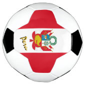 Peru Football en Peruaanse vlag / sport Voetbal (Gedraaid)