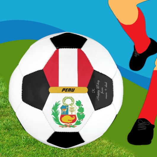 Peru gepersonaliseerd, vlag, foto Voetbal