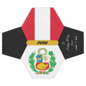 Peru gepersonaliseerd, vlag, foto Voetbal (Enkel)