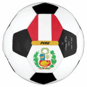 Peru gepersonaliseerd, vlag, foto Voetbal (Voorkant)