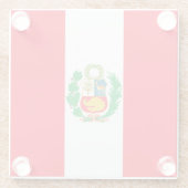 Peru Glazen Onderzetter (Achterkant)