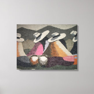 Peru Gossip Meisjes Muur Canvas