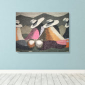 Peru Gossip Meisjes Muur Canvas Afdruk (Insitu (Houten vloer))