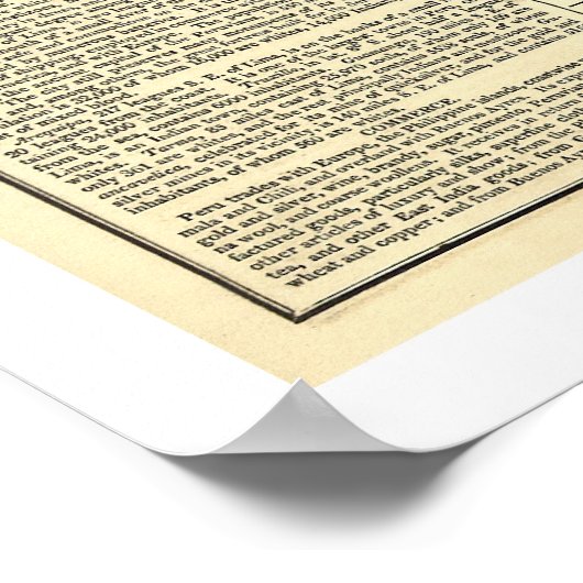 Peru History Map - 1822 Poster (Hoek)