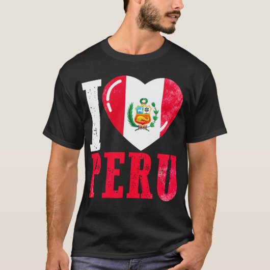 Peru Ik hou van Peru T-shirt (Voorkant)