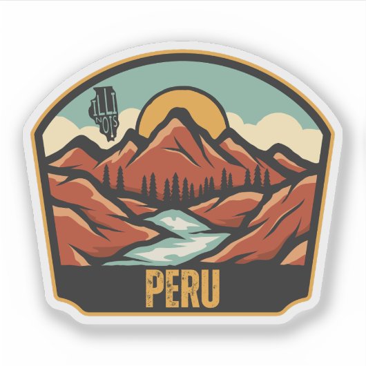 Peru, Illinois  Sticker (Voorkant)