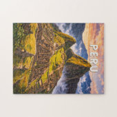 Peru Illustratie Reis Kunst Vintage Legpuzzel (Horizontaal)