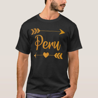 Peru in Indiana Funny City Home zet vrouwen uit de T-shirt