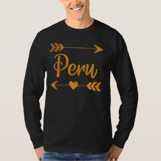 Peru in Indiana Funny City Home zet vrouwen uit de T-shirt
