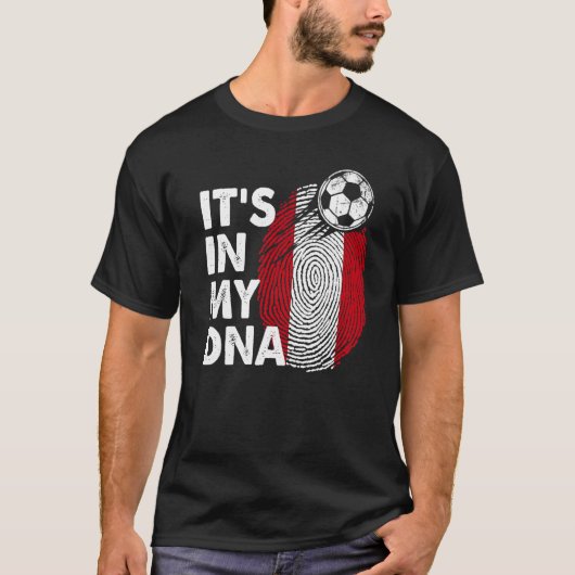 Peru in mijn dna Peruaanse vlaggenteam Peru T-shirt (Voorkant)