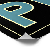 peru inca zuid - america art deco retro poster (Hoek)