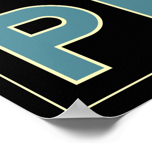 peru inca zuid - america art deco retro poster (Hoek)