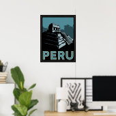 peru inca zuid - america art deco retro poster (Thuiskantoor)