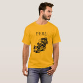 Peru, Incan Hondenontwerp, mannen T-shirt (Voorkant volledig)