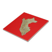 Peru kaart tegel tegeltje (Zijkant)
