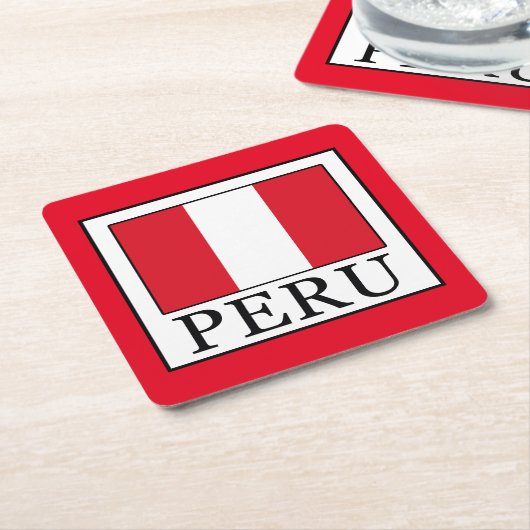 Peru Kartonnen Onderzetters (Schuin)
