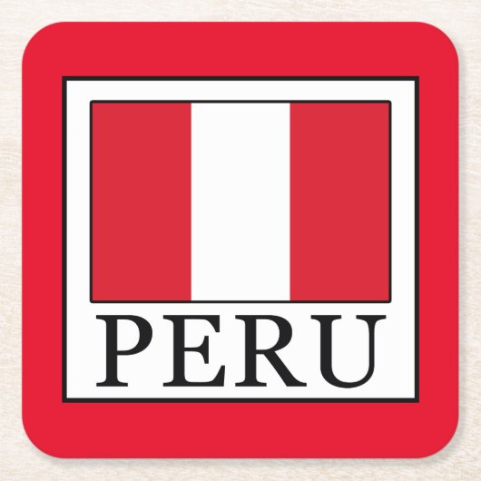 Peru Kartonnen Onderzetters (Voorkant)