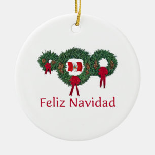 Peru Kerstmis 2 Keramisch Ornament