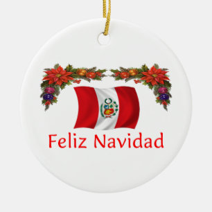 Peru Kerstmis Keramisch Ornament