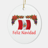 Peru Kerstmis Keramisch Ornament (Links)