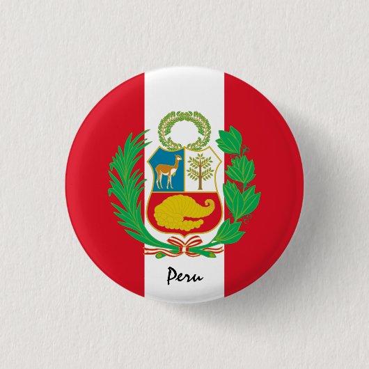 Peru-knop, patriottische Peruaanse vlag mode Ronde Button 3,2 Cm (Voorkant)