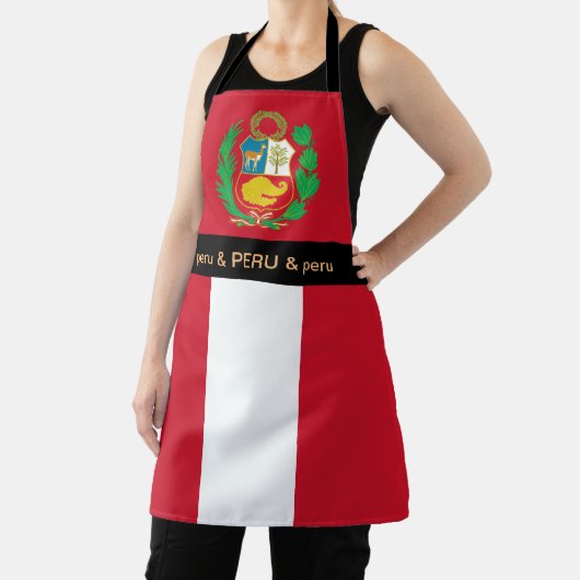 Peru Koken, Peruaanse vlag Chefs keuken Schort (Insitu)