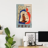 Peru-kunstprint Reisposter Peruviaans thuis Poster (Thuiskantoor)