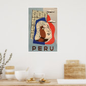 Peru-kunstprint Reisposter Peruviaans thuis Poster (Keuken)