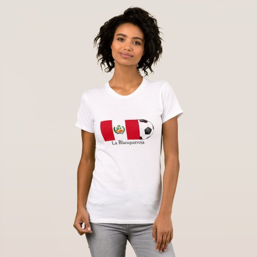 Peru "La Blanquirroja" T-shirt (Voorkant volledig)