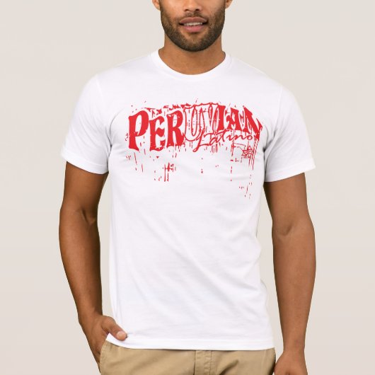 Peru Latino - InKa1821 Etiket T-shirt (Voorkant)