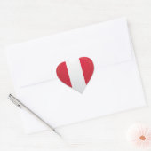 Peru liefde vlag trots hart sticker (Envelop)
