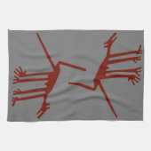 Peru lijnt met geoglyphs theedoek (Horizontaal)