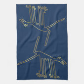 Peru lijnt met geoglyphs theedoek (Verticaal)